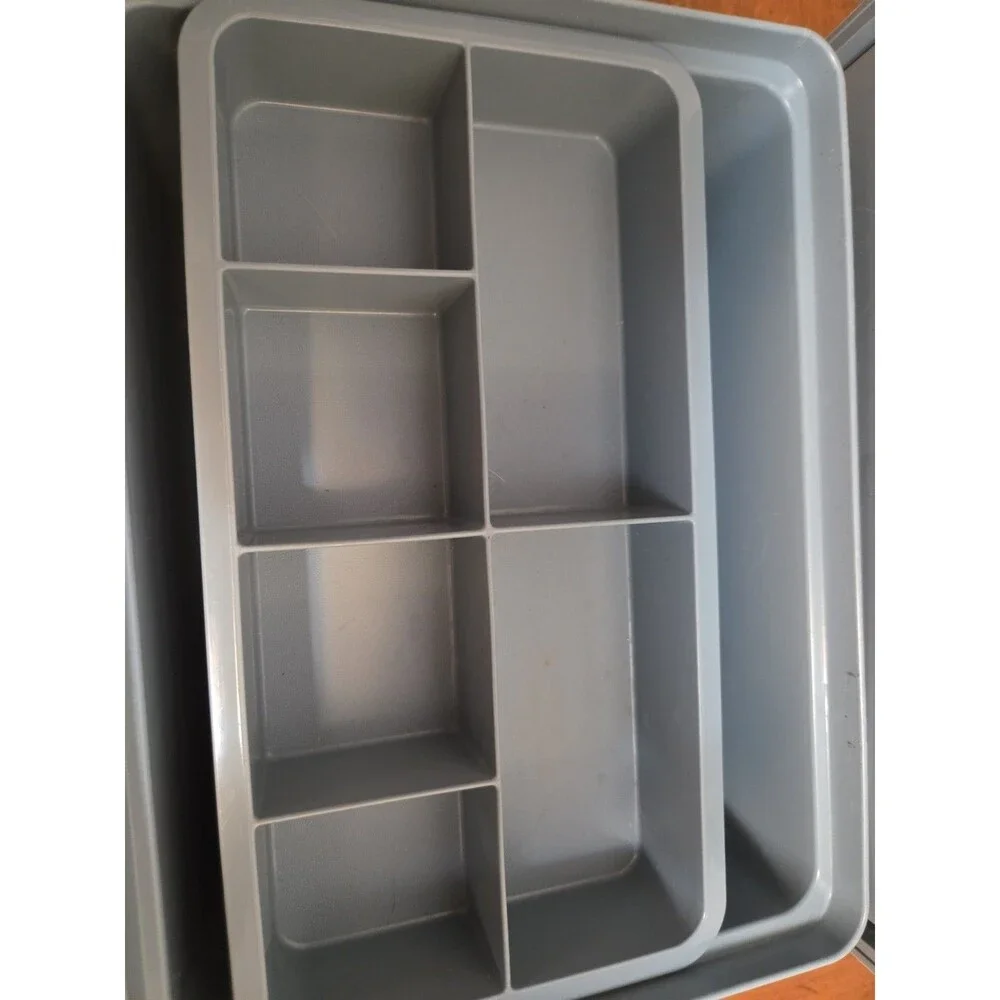 Tupperware Tuppercraft 1579 Stow-N-Go Hobby Craft Container Lid & Tray Vintage